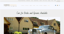 Desktop Screenshot of cambridge-wedding-cars.co.uk
